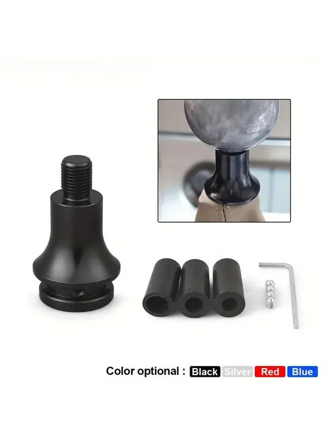 محول ناقل الحركة اليدوي الأحمر العالمي للسيارات لمقبض M12x1.25 خيط من الألومنيوم - Image 1